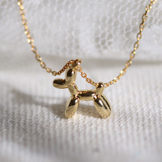 Balloon dog necklace-1