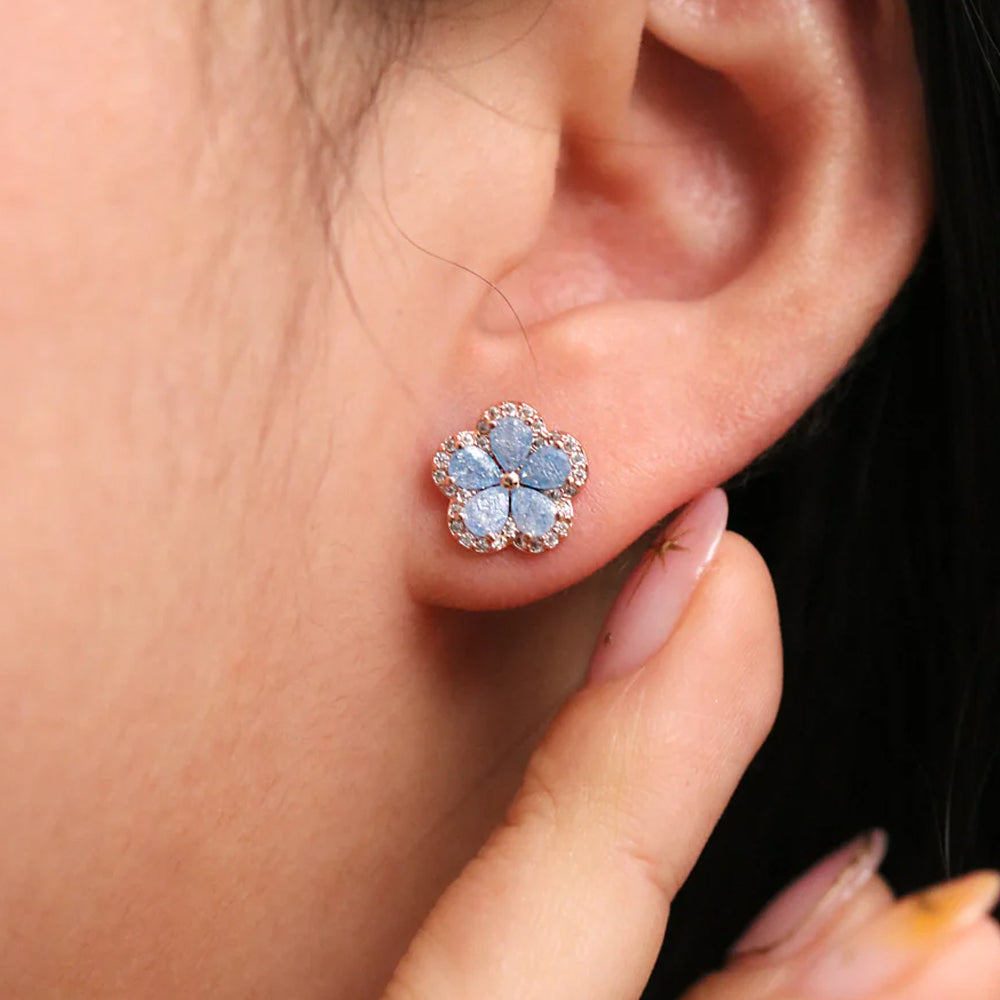 Flower earrings-3