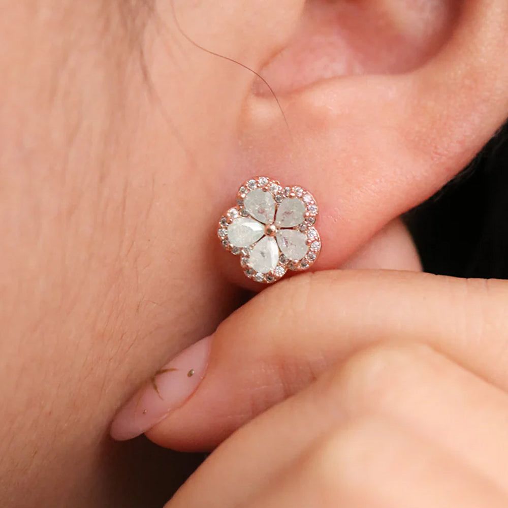 Flower earrings-1