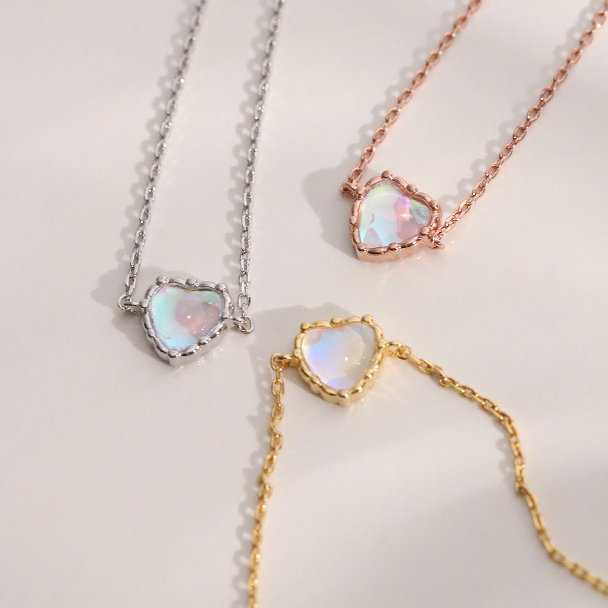 Heart moonstone bracelet-4