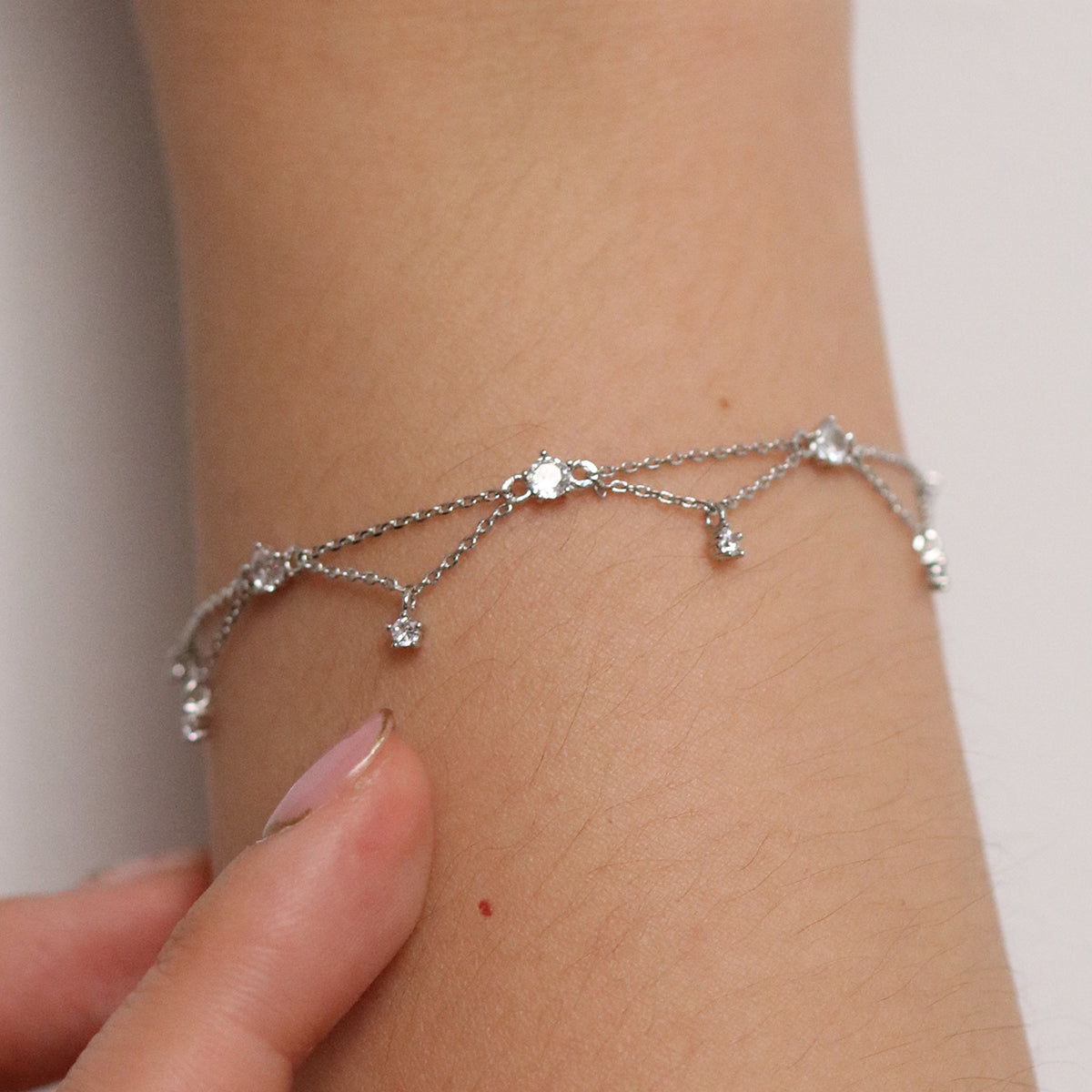 Cubic layered bracelet-2