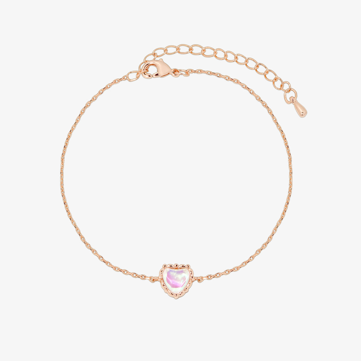 Heart moonstone bracelet-6