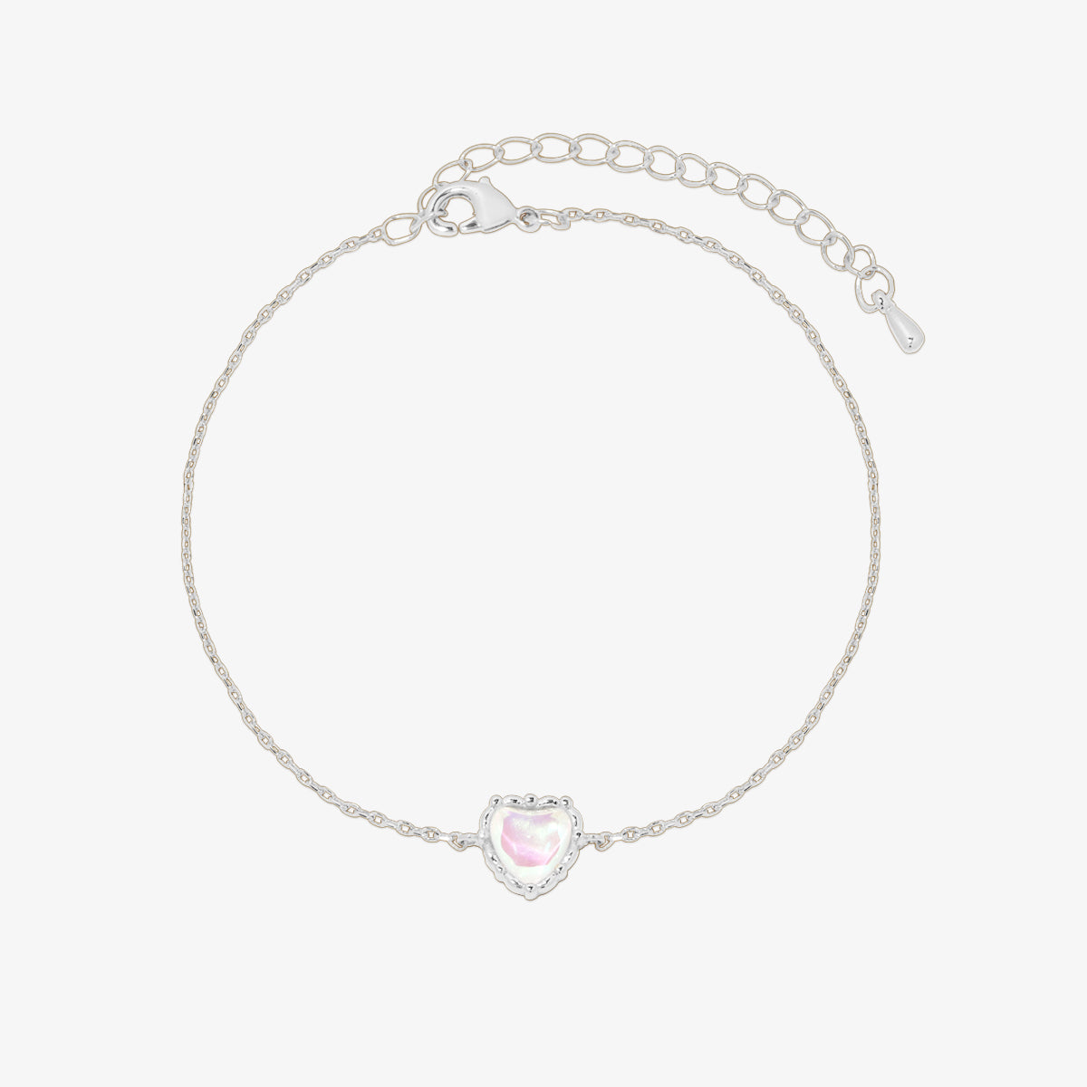 Heart moonstone bracelet-5