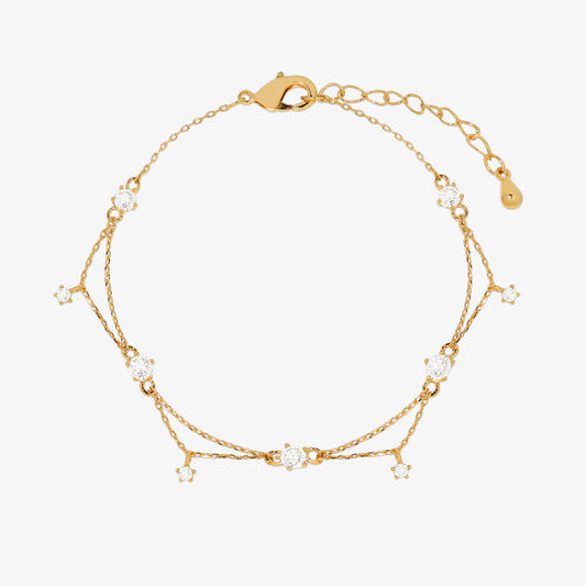 Cubic layered bracelet-0
